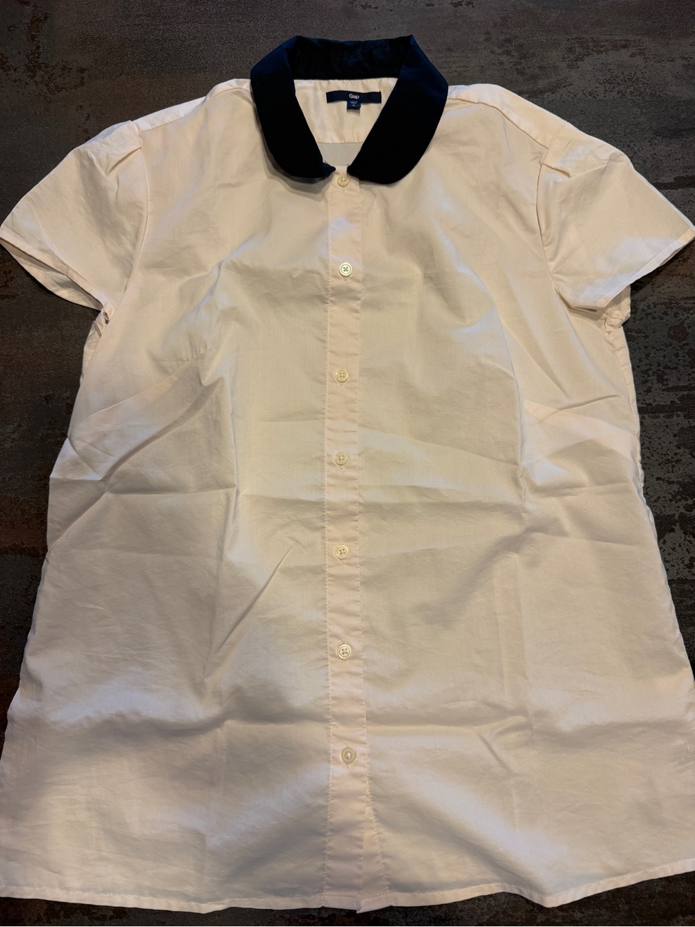 🖤🤍🥛GAP Creme Black Blouse Shirt